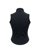 Load image into Gallery viewer, WOMEN'S BLACK SLEEVELESS ZIP TOP
