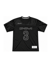 Load image into Gallery viewer, INM NO.3 BLACK FOOTBALL JERSEY
